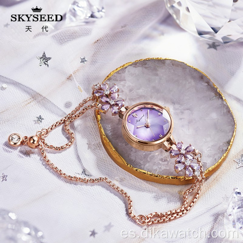 Reloj de cadena SKYSEED reloj de cuarzo de marca para mujer